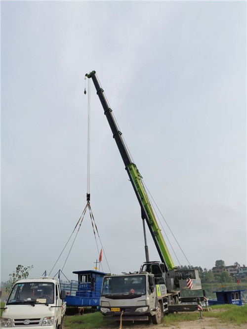 金阳县桥梁建设吊装案例